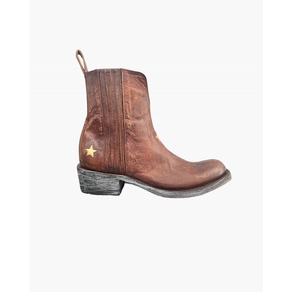 NEW MEXICANA women's starlink leather boot in brass
